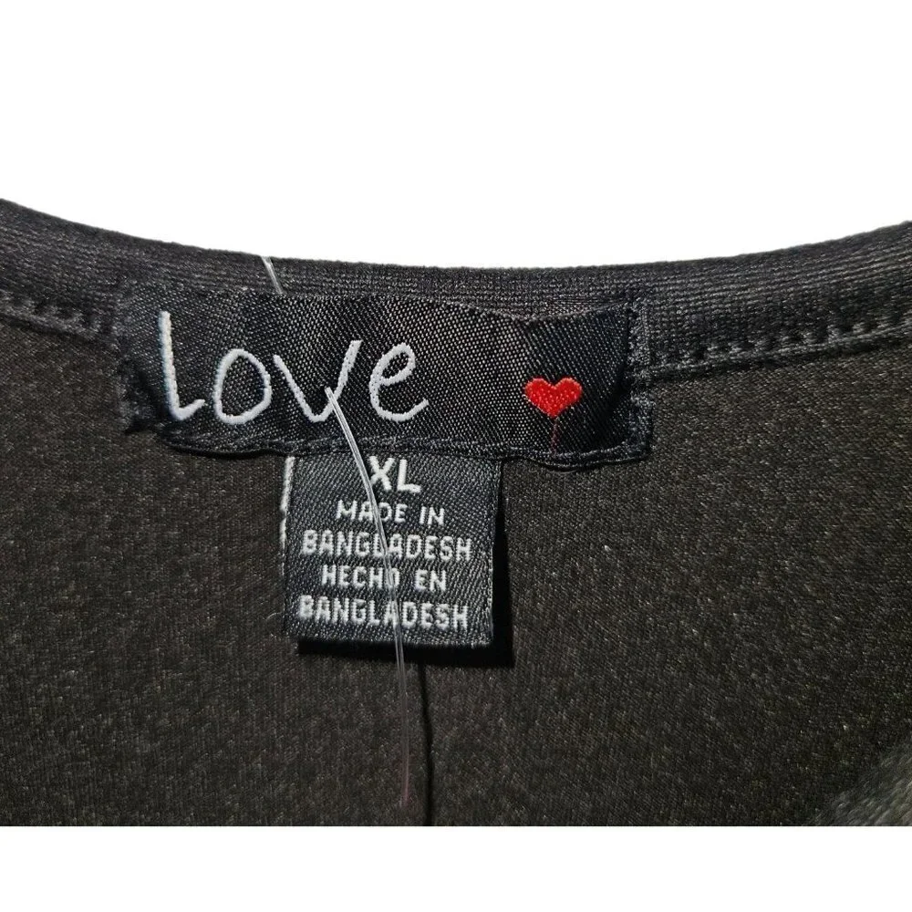 Skiva International Maxi Dress Love XL 14 16 Soft Cut Out Stretch Empire Black - Picture 12 of 15